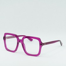 GUCCI GG1318O 003 Transparent Fuchsia 55mm Eyeglasses New Authentic