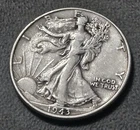 1943 Walking Liberty Half Dollar Silver 50c 90% Ag
