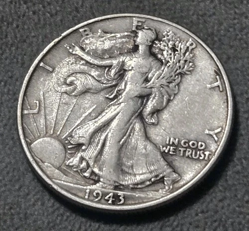 1943 Walking Liberty Half Dollar Silver 50c 90% Ag
