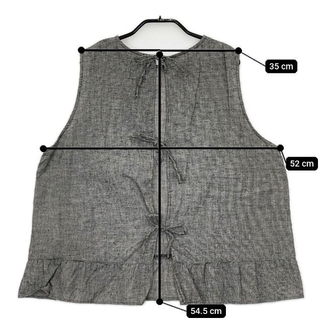 オオカミとフクロウ portom23094 Sleeveless Blouse shirt gray 5