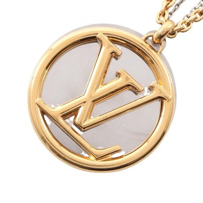 LOUIS VUITTON Collier Louise Necklace pendant 83cm Gold Plated Used LV