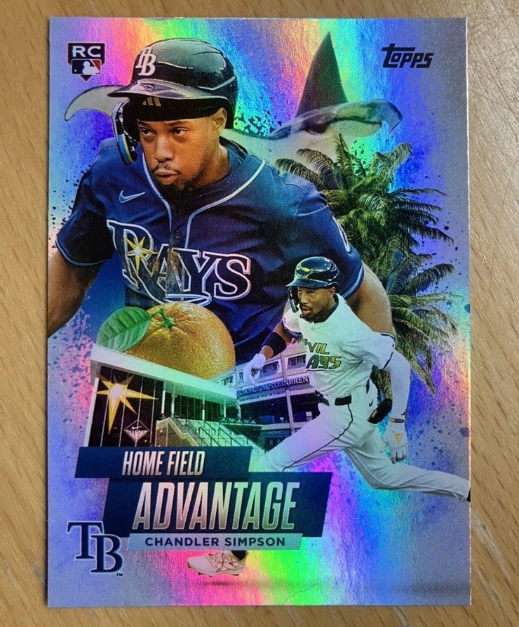 Chandler Simpson RC 2025 Topps Update Home Field Advantage Rookie CASE HIT HFA