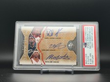 LeBron James Mo Williams D Jackson 0910 UD SPGU Triple Auto #23/75 LBJ Jsy# 1/1