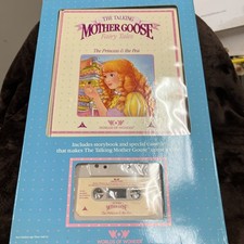 Talking Mother Goose Book/Tape Fairy Tales Princess  Pea Worlds Of Wonder NOS