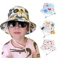 Cartoon Baby Bucket Hat UV Sun Hat Kids Fisherman Cap Summer