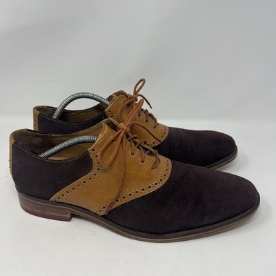 MENS Cole Haan Colton Saddle Welt Oxfords Shoes Coffee  display picture 1
