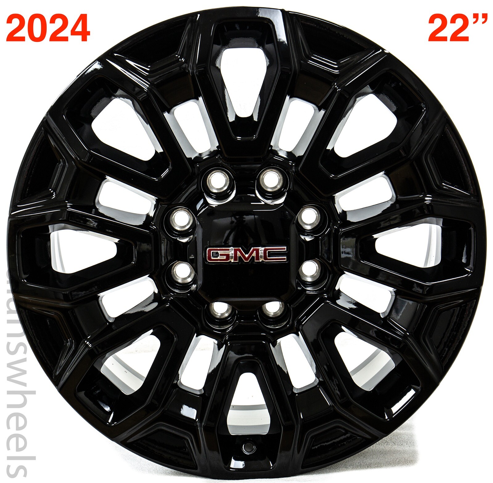 4 New 2024 GMC Sierra 2500 3500 22” Factory OEM Gloss Black Wheels Rims 84829258 eBay