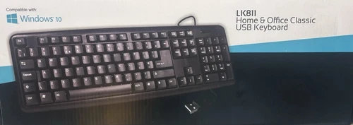LK811 Home & Office Classic USB Keyboard -- Universal Serial Bus -- Plug & Play