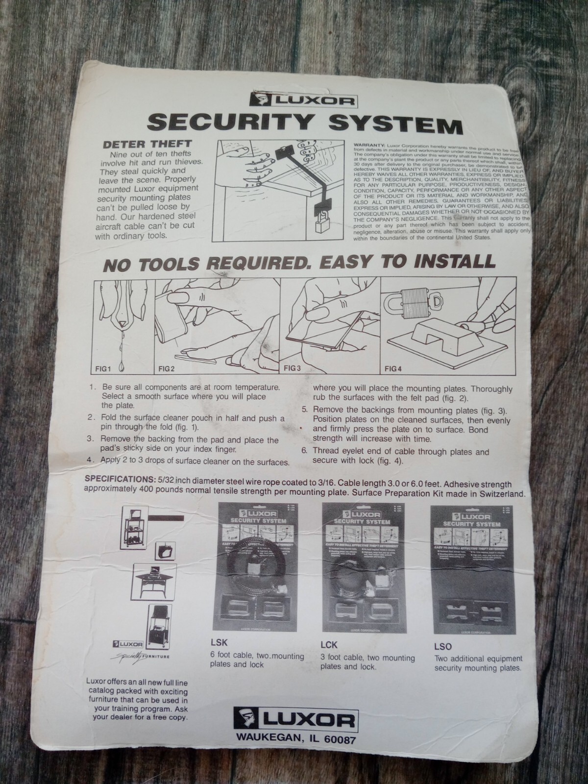 Luxor Computer Lock Security System