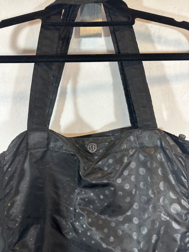 Lululemon Pack Your Practice Yoga Gym Shoulder Bag Tote Black Nylon