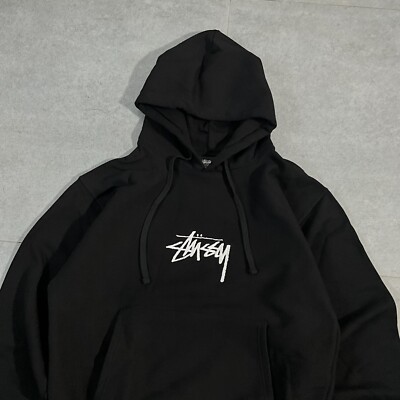 BRAND NEW STUSSY STOCK LOGO APP HOODIE - MEDIUM - DEADSTOCK | eBay