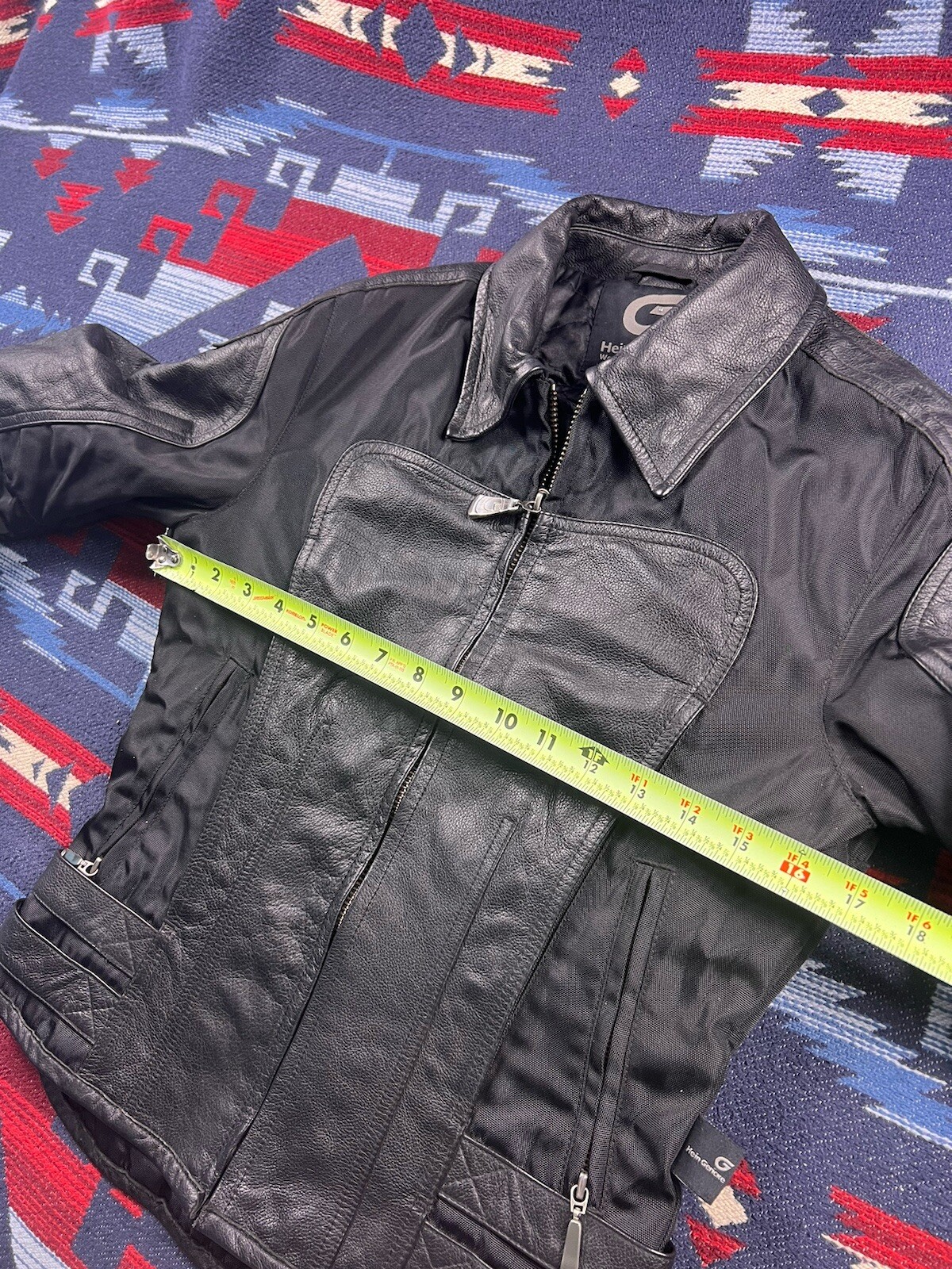 Hein Gericke Echt Leder Sz 4Biker Café Leather Padded Jacket VTG Women's Small