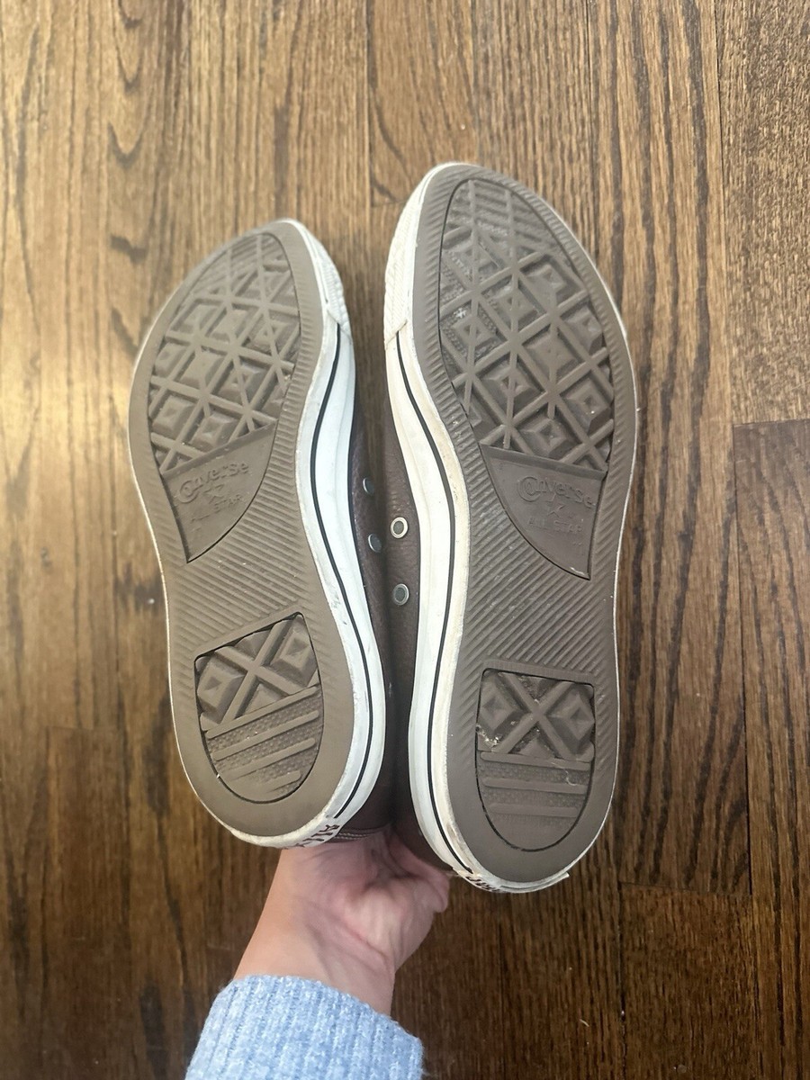 Converse Rare Chuck Taylor All Star Leather Brown And plaid  display picture 1