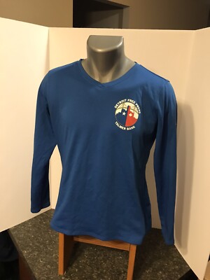 Detroit Free Press Marathon New Balance Women s LS Running Shirt L Blue Poly