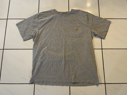 Carhartt Pocket T-Shirt Men's XL Relaxed Fit Short Sleeve TK3296-M Gray
