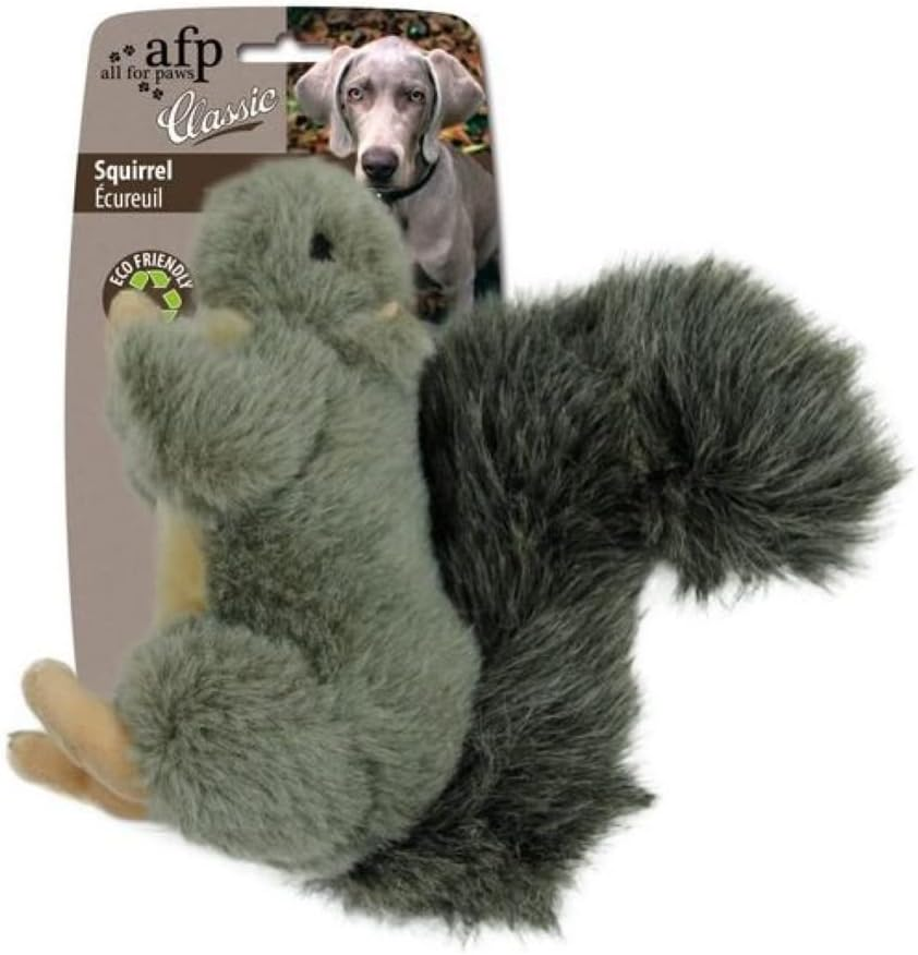 All for Paws Classic Squirrel Dog Plush Toy, Large, 3.95 Kg