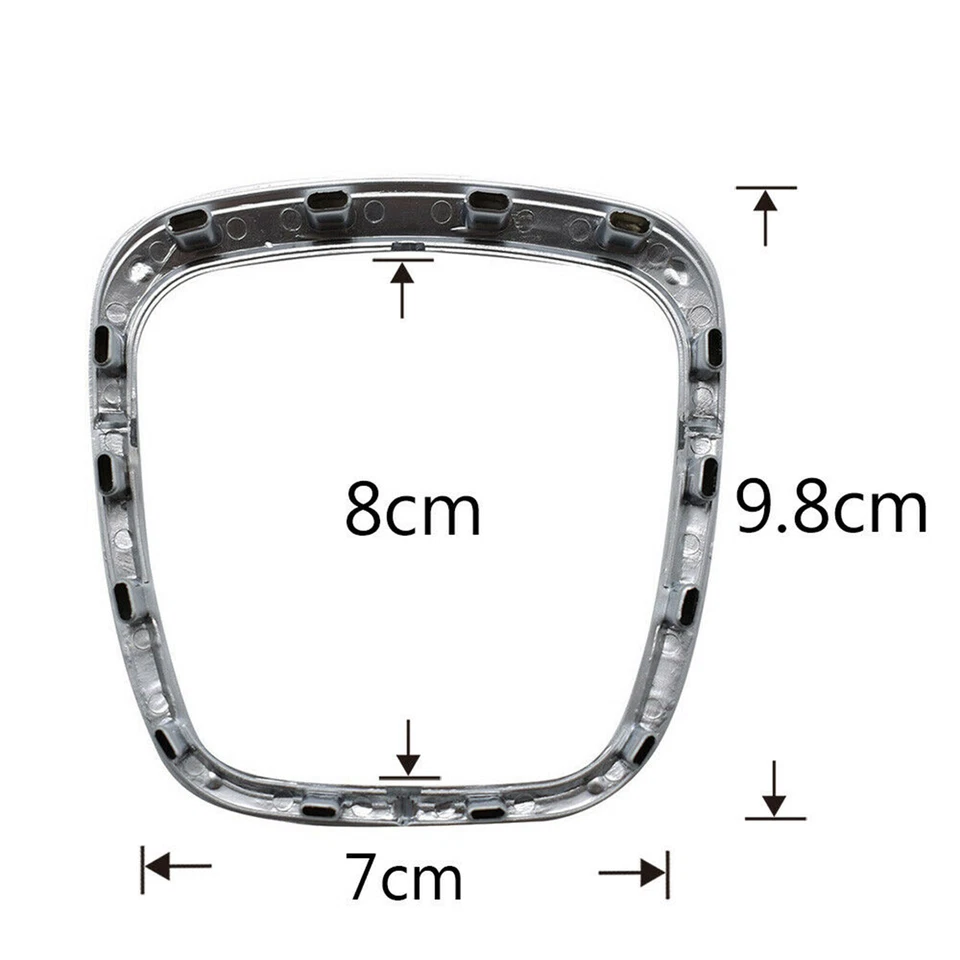 Volante con marco cromado de coche para AUDI A4 B6 B7 B8 A5 A6 C6 Q5 Q7 Foto 4 de 4
