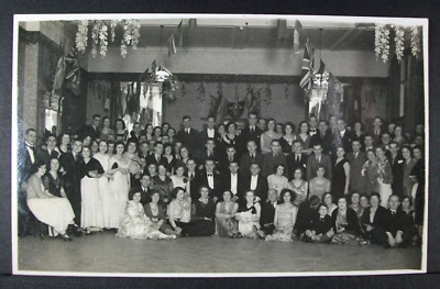 POSTCARD Matlock & Brown Annual Party 1932; Group photo; Real Photo