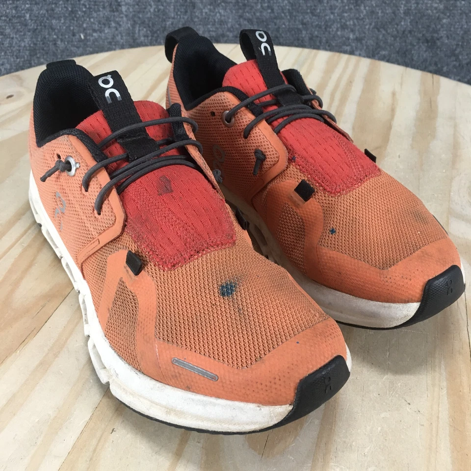 Zapatos para Correr Juveniles 3.5Y Naranja Nube Cielo Bajo Con Cordones Malla Tenis Atléticos Foto 3 de 4