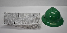 MSA Type 1 Hard Hat Protective Helmet Green Medium No Ratchet Suspension