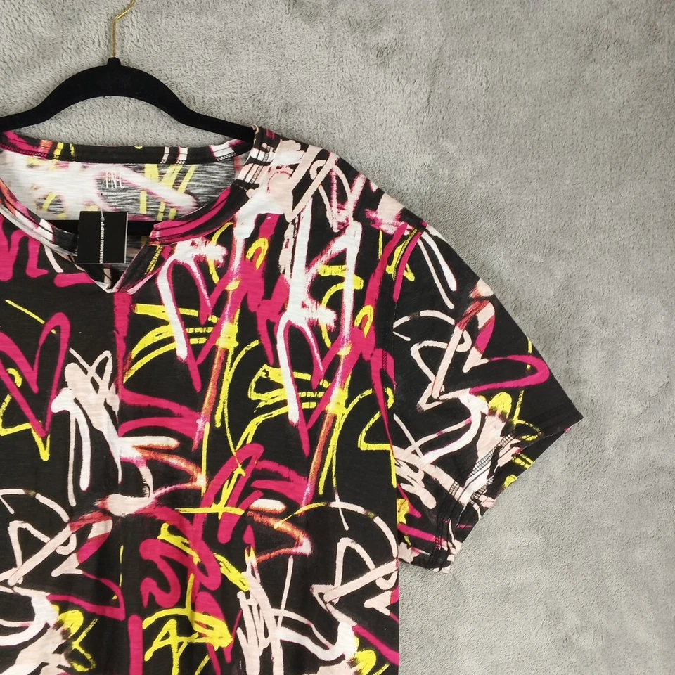 NUEVO CON ETIQUETAS INC Hombres Graffiti Streetwear Camiseta Talla XL Multicolor Mezcla de Algodón Tejido Foto 2 de 4