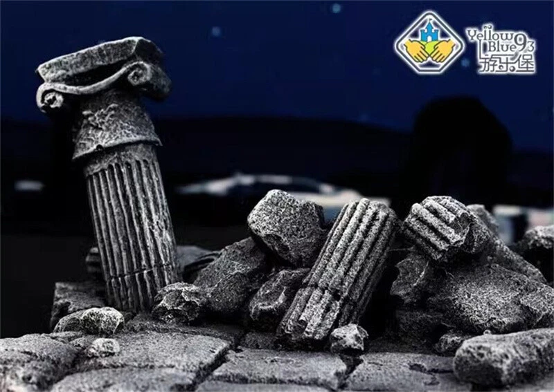 Saint Seiya Saint Cloth Myth Ex Oro Tenma Ruinas Resina Escena Plataforma Estatua Nuevo Foto 2 de 3