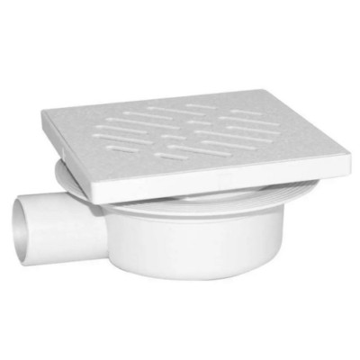 Kasart adjustable siphon clasp abs grid side drain 11x11xh7 cm