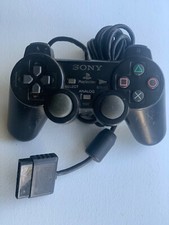 Sony PlayStation 2 PS2 DualShock 2 Controller Black OEM - Tested - Works fine