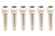 60x Bone Guitar Pin String Peg Abalone Dot Luthier Bridge Saddle Nut White H03