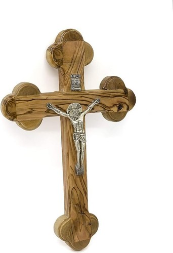 Blessings Cross Olive Wood Lord's Prayer Cross (11'' /28cm) by Spring Nahal fro - 第 1/1 張圖片