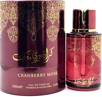 ARABIYAT PRESTIGE CRANBERRY MUSK EAU DE PARFUM SPRAY UNISEX 3.4 Oz