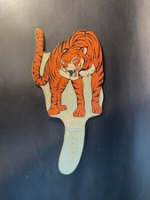 Vintage Vote Republican Cardboard Tiger Hand Fan -crease Stains