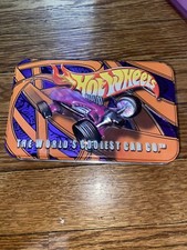 Hot Wheels Two Decks of Bicycle Playing Cards In Collectible Tin 2001. new cards