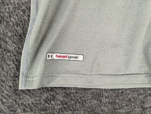 Under Armour Shirt Boys Large Gray Short Sleeve Dri Fit Tee - Picture 4 of 14