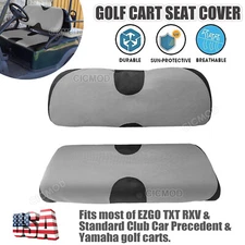 Golf Cart Seat Cover Set for EZGO TXT RXV Club Car Yamaha Bench Cover Durable US
