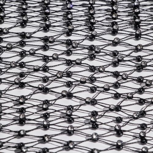 Women Sexy Mesh Tank Tops Rhinestone Glitter See Through Hollow Out Crop Tops - Picture 21 of 57