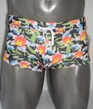 NEW MEN'S FLORAL PRINT SWIM TRUNKS SIZE SMALL