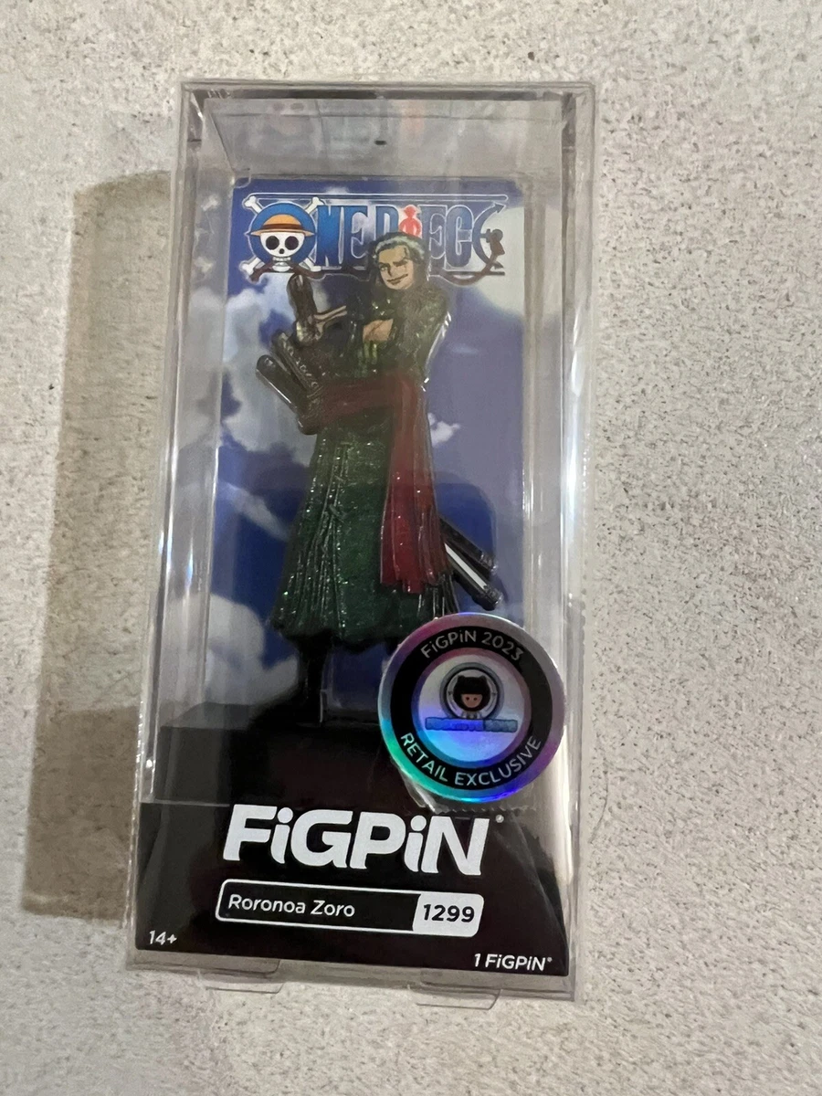 FiGPiN ONE PiECE GLiTTER RORONOA ZORO #1299 SDCC FUGiTiVE TOYS