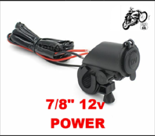7/8" 12V  Marine Motorcycle Power Outlet Socket Plug - Bild 1 von 3