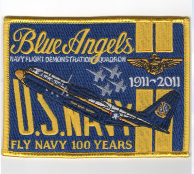 5'' NAVY BLUE ANGELS A/C FAT ALBERT EMBROIDERED PATCH