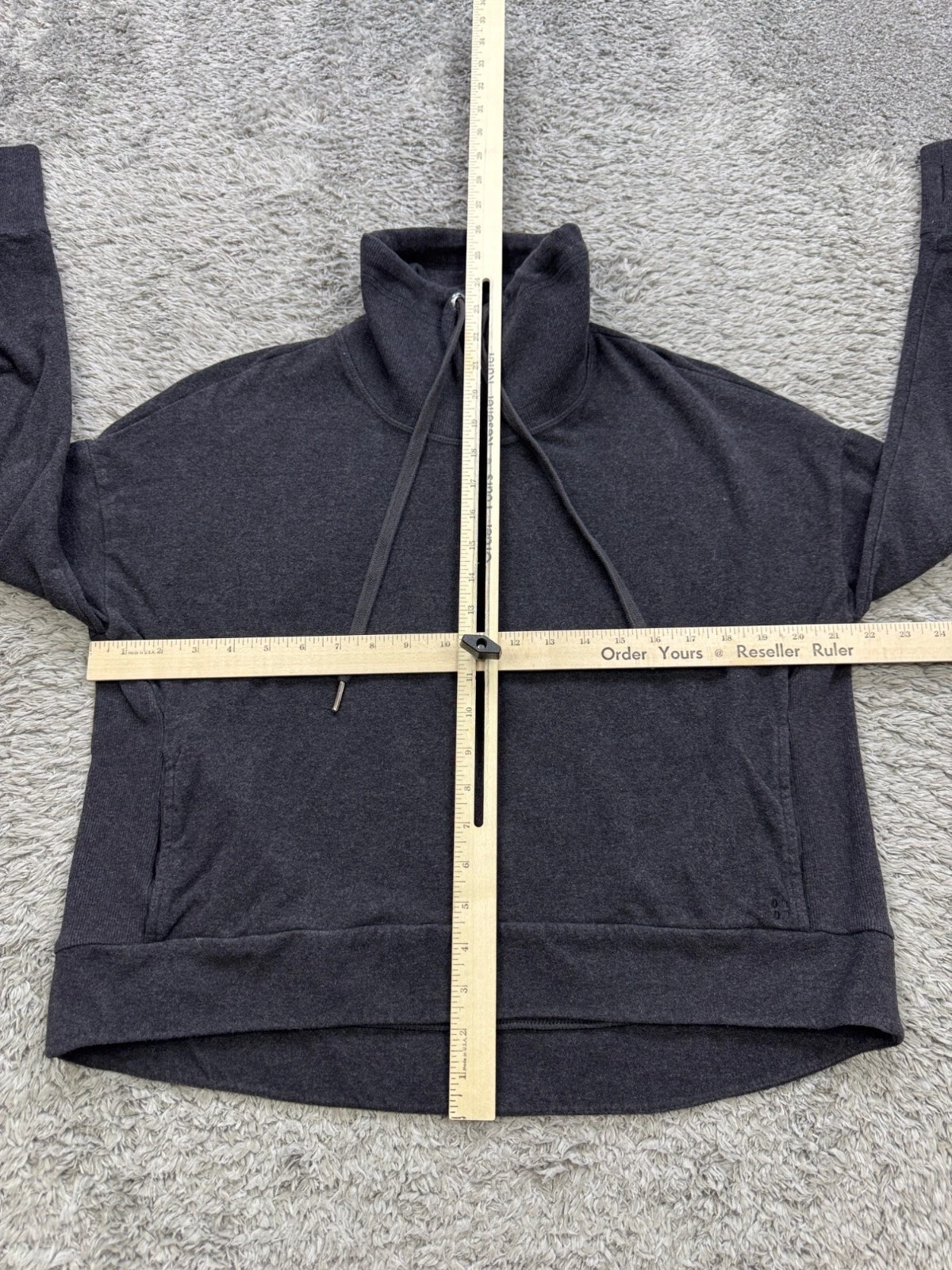 sweaty-betty funnel harmonise luxe made in italy sweatshirt
