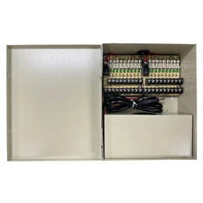 AT1215A-D18 12V DC 18-Port 18Amp UL list CCTV Distributed Power Box Fused