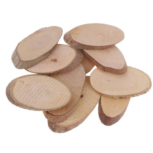 12 Stück Blanko-Schlüsselanhänger Aus Holz – 30x45 Mm & Rund, Zum Bemalen Und Personalisieren
