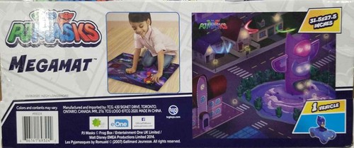 PJMasks Mega Mat - 31.5 x 27.5 Soft & Durable felt with 1 vehicle - 第 2/2 張圖片