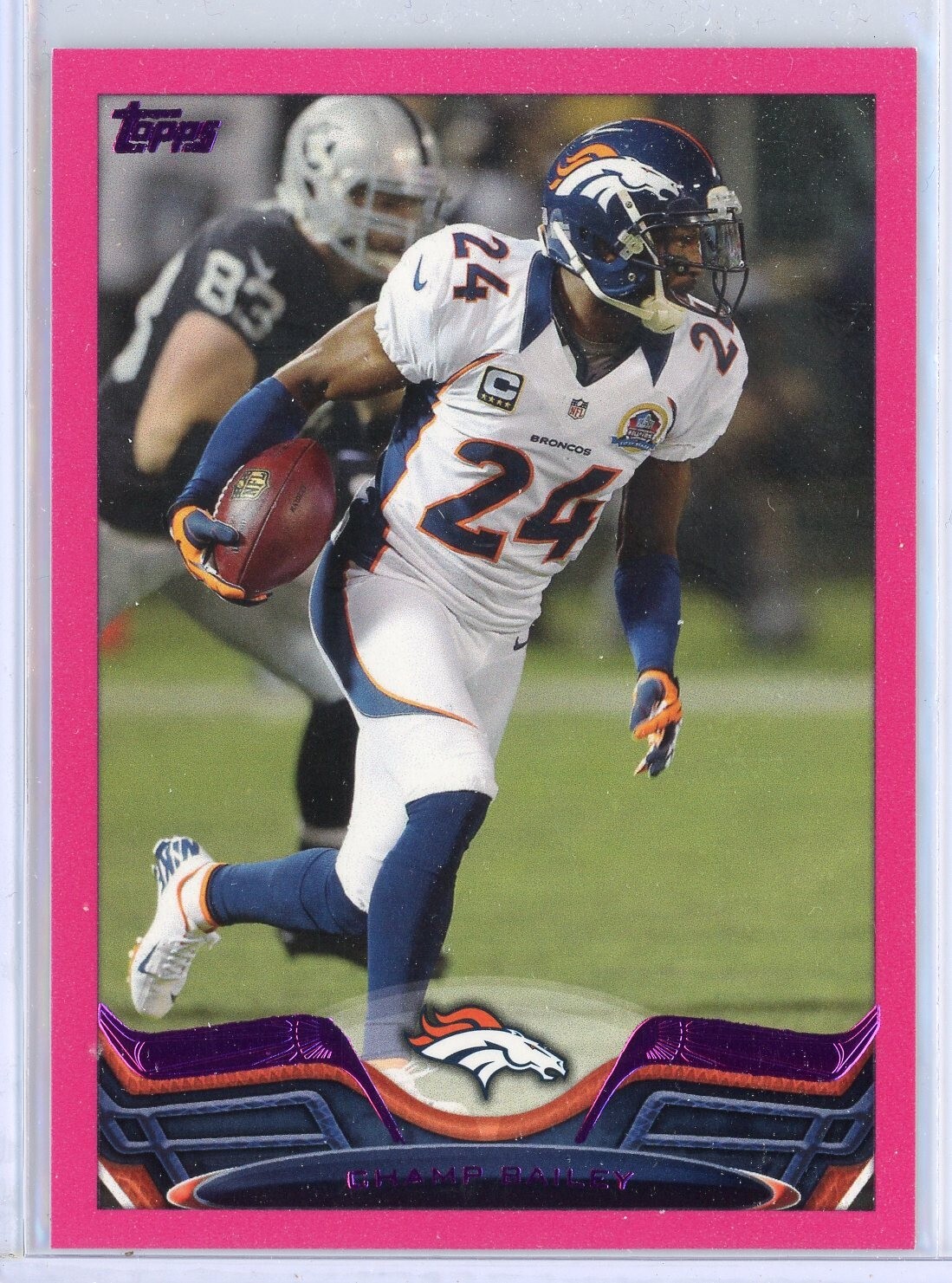 2013 Topps Football 360 Champ Bailey Pink BCA Parallel /399 Denver Broncos CB