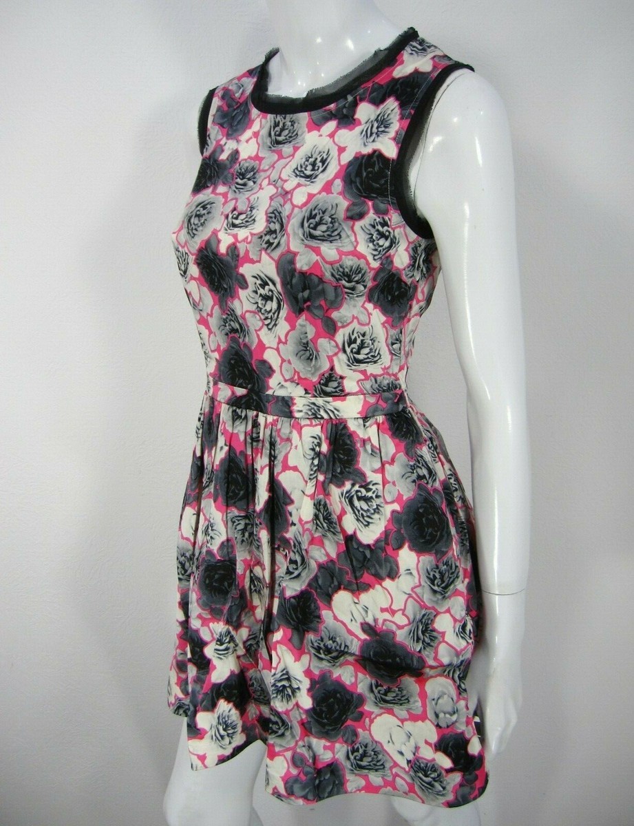 即発! サイズ4 Juicy Couture Floral Print Dress Juicy Couture Sleeveless Dress Size 4 Pink Floral Print | eBay