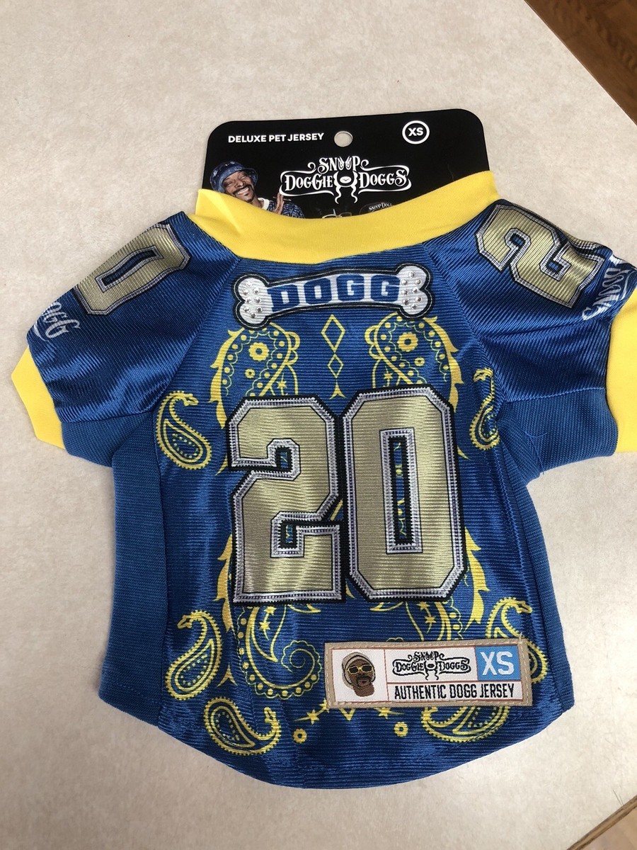 Snoop Doggie Doggs Dog Pet Stretch Halftime Deluxe Football Jersey