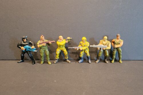 Vintage 1980s GUTS Action Figures Jungle Fighters Soldier Aikido Force Lot of 6