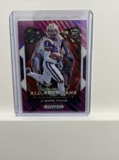Ja'Marr Chase	2021 Prizm Draft Picks purple Wave Prizm All-American RC