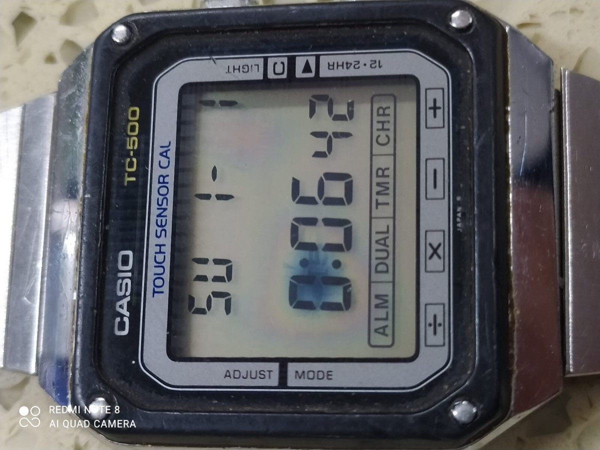Vintage Casio TC-500 Touch Sensor Calculator mod 119 Movement Work